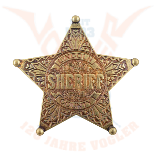 Star Sheriff badge brass col.